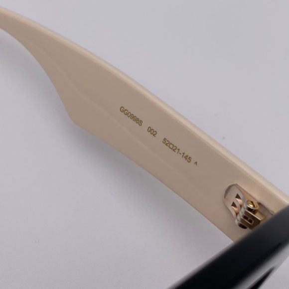 GUCCI GG0998S 002 Black/White/Orange Women Sunglasses - Picture 3 of 12